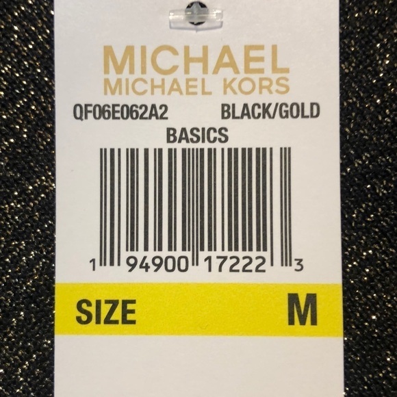 NWT Michael Kors gold black metallic sweater M - Picture 10 of 10